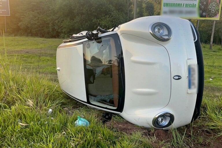 ‘Curva do Tubão’: Gestante de Tapejara é socorrida após colisão na PR-323; com vídeo
