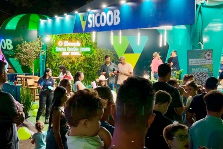 Mais de 2000 pessoas visitaram o estande do Sicoob durante a Expo