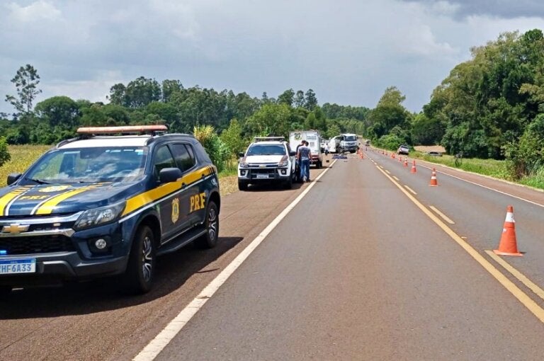 Motociclista morre após colisão contra motorhome na BR-369 neste sábado