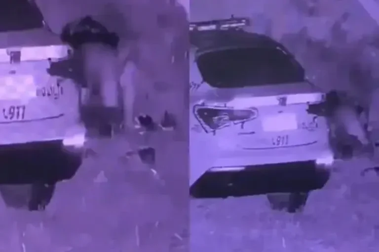 Policial é filmado em momento íntimo durante patrulhamento; veja o vídeo