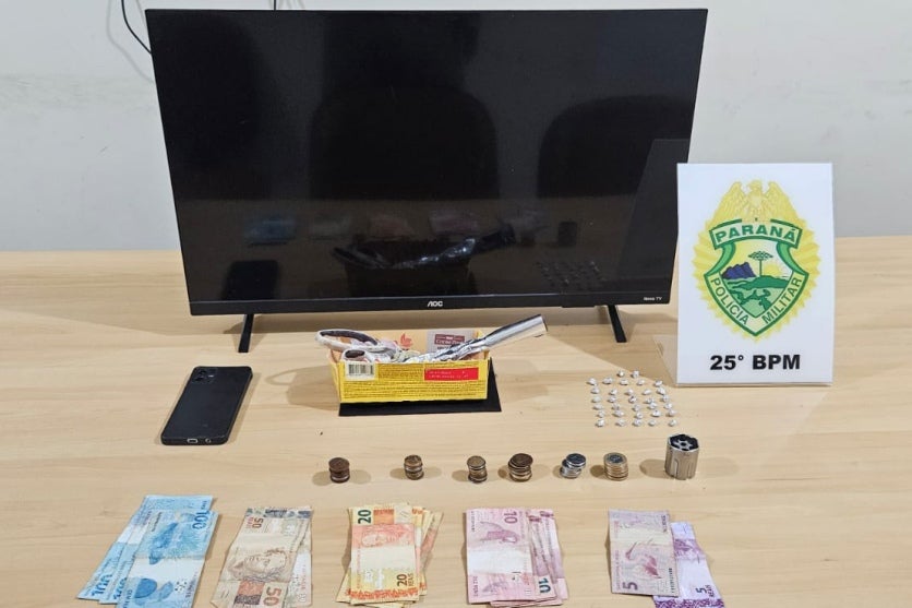 Operação em Pérola prende suspeito de feminicídio e apreende drogas e TV furtada