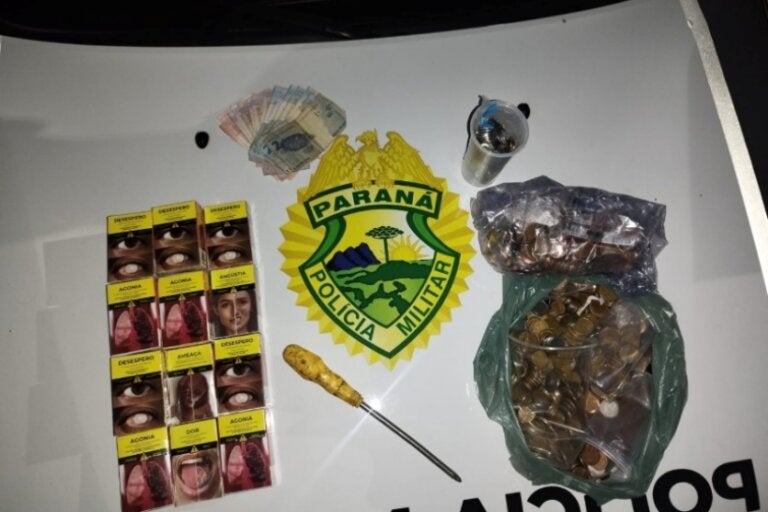 Homem ataca policial ao ser preso por furtar conveniência no Parque Danielle, em Umuarama