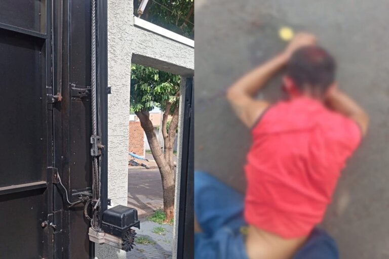 Homem invade casa em Umuarama, moradora grita e populares o imobilizam e agridem; vídeo