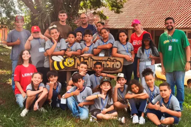 Alunos de Santa Eliza conhecem abelhas e planejam criar meliponário em escola
