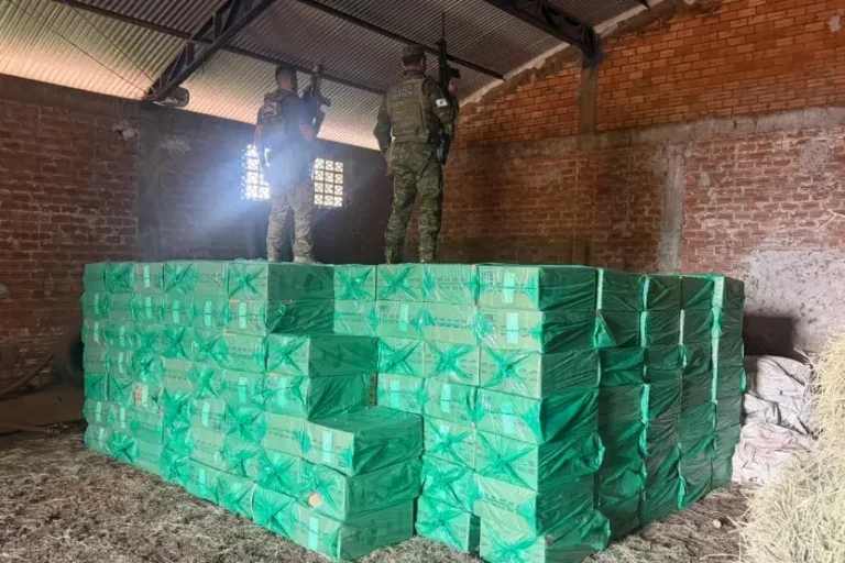 Apreensão de cigarros em Brasilândia do Sul causa prejuízo de R$ 1,2 milhão ao crime