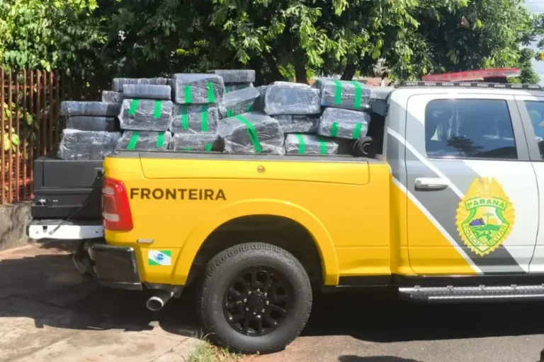 Denúncia leva PM a apreender 1,4 tonelada de maconha e prender suspeito no Paraná