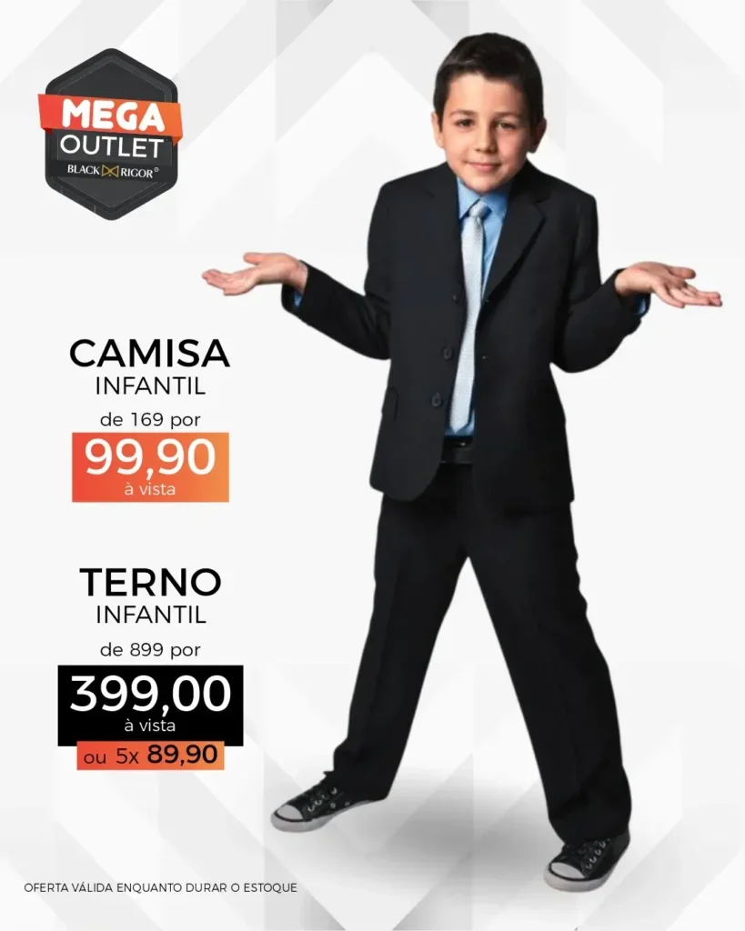 Mega Outlet Black Rigor: Preço de fábrica e alfaiataria gratuita em Umuarama 