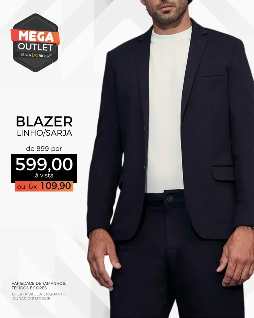 Mega Outlet Black Rigor: Preço de fábrica e alfaiataria gratuita em Umuarama 