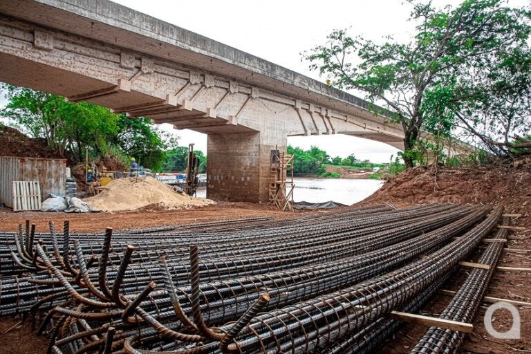 Dnit informa que obra de recuperação da ponte sobre o Rio Piquiri está em 30%