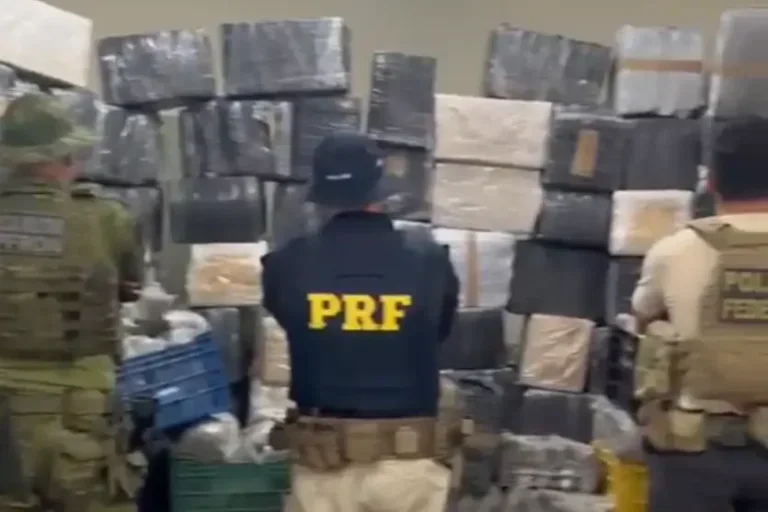 Força integrada apreende mais de 2,5 toneladas de maconha em caminhão na BR-277
