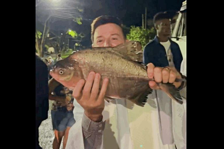 Semana Santa: Morador de Umuarama distribui 2 mil quilos de peixes para a população