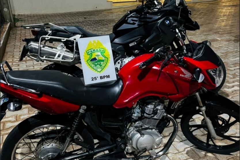 PM recolhe motos irregulares durante fiscalização no Alto Paraná, em Umuarama