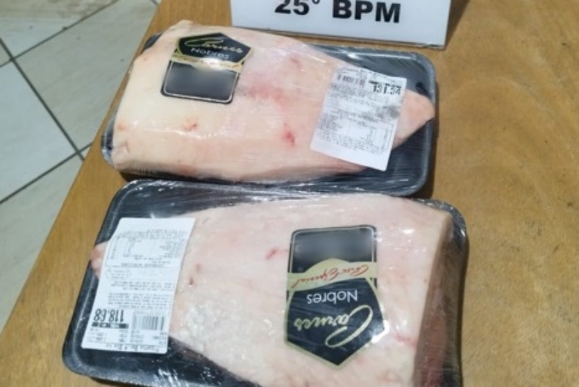 Homem é detido por furtar picanhas em supermercado no Centro de Umuarama
