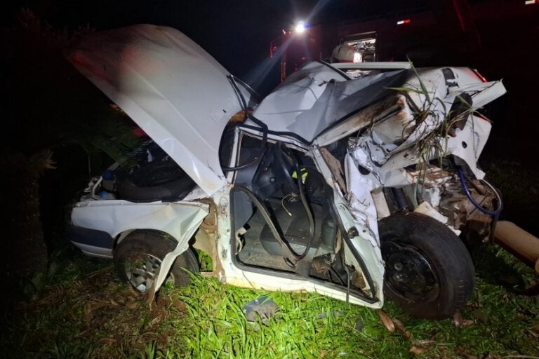 Motorista morre em colisão traseira na PR-317 em São Pedro do Iguaçu