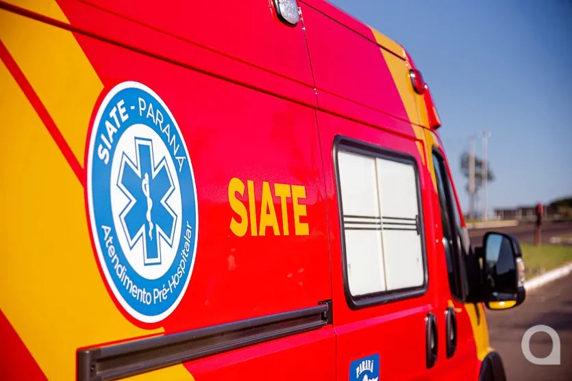 Ambulância do Siate.