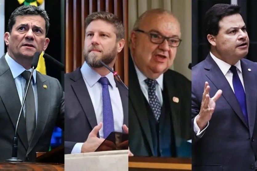 Foto dos atuais pré-candidatos ao Governo do Paraná.