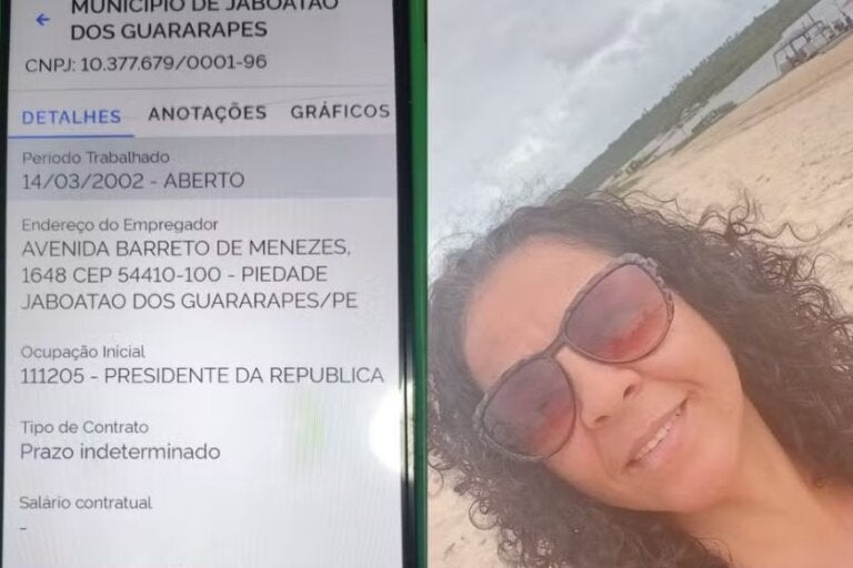 Mulher descobre que aparece há 24 anos como ‘presidente da República’ em carteira de trabalho