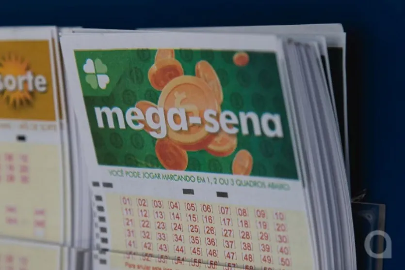 Bilhete da Mega-Sena.