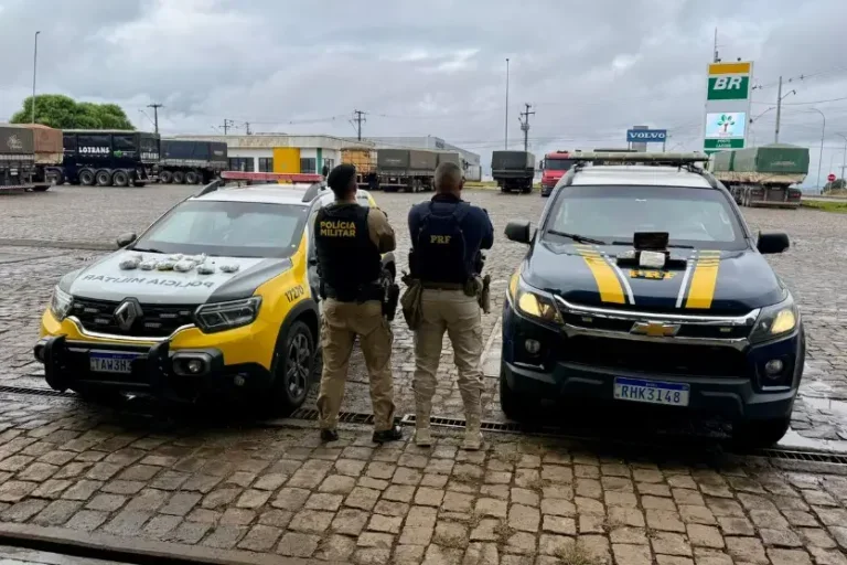 PRF e PMPR apreendem drogas em tanque de combustível na BR-277
