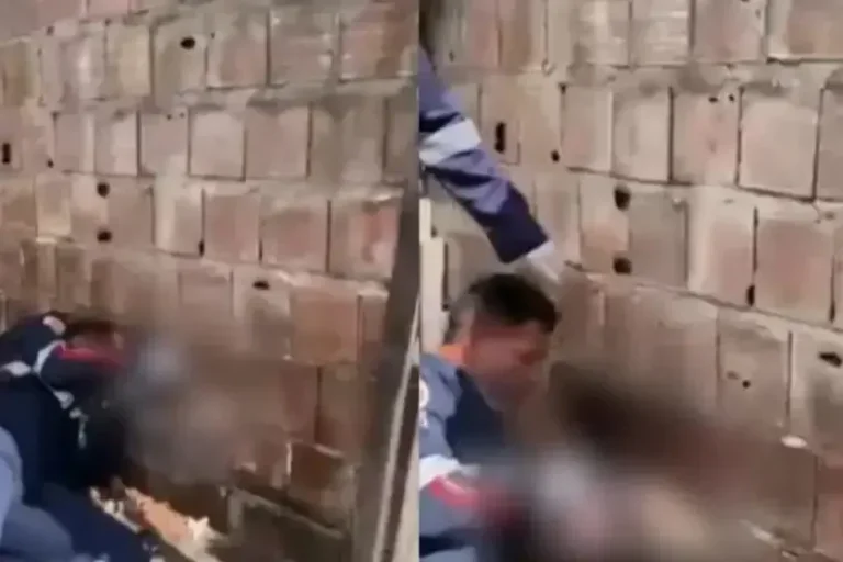 Vizinhos ouvem barulho próximo ao muro e encontram recém-nascido abandonado