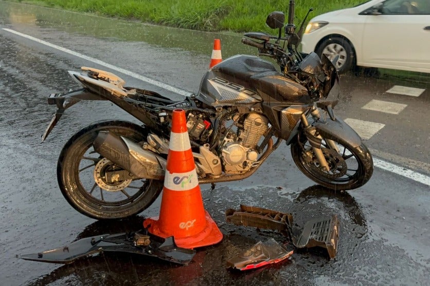 Foto de Fernando Alves de Oliveira, o motociclista identificado como vítima do acidente no trevo da PR-323, em Umuarama.