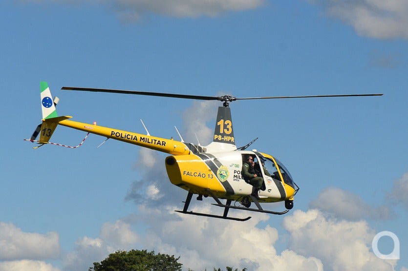 Helicóptero da Polícia Militar.