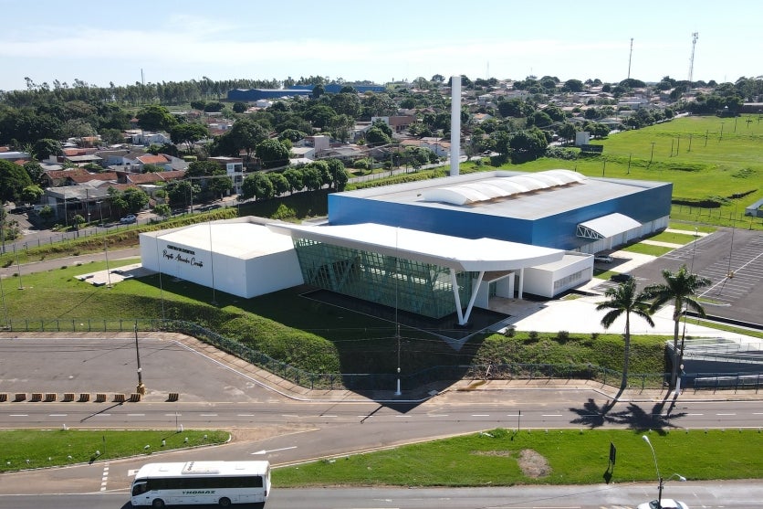 Foto aérea do Centro de Eventos de Umuarama.