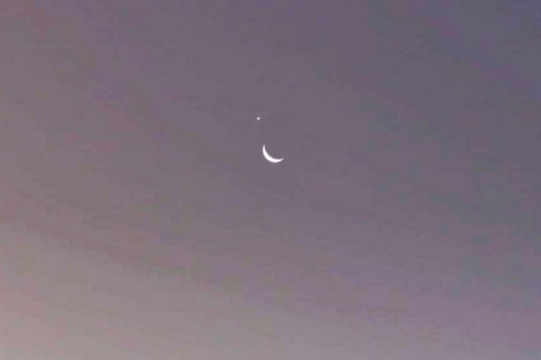 Aproximação entre a lua, vênus e júpiter está visível na noite desta quinta-feira