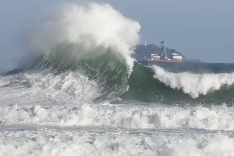 Ondas no litoral.