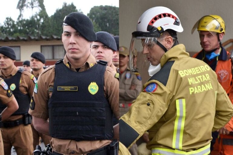 Governador Ratinho Junior sanciona lei que amplia efetivos da PM e dos bombeiros