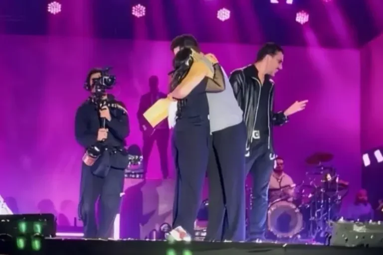 Luan Santana interrompe show e participa de chá revelação de fã; veja o vídeo