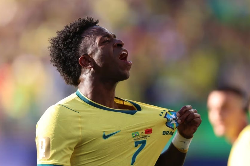 O jogador brasileiro Vinicius Jr.