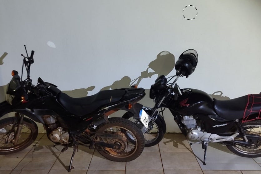 Motocicletas apreendidas em Altônia.
