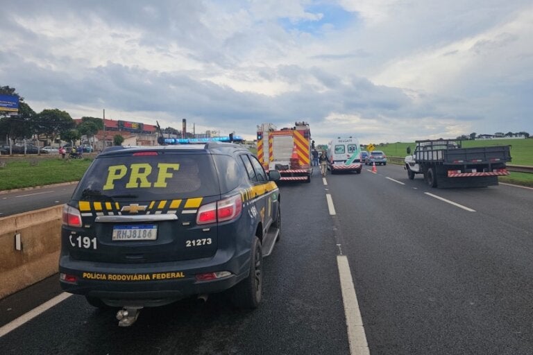 Local do acidente que causou a morte de idoso na BR-376