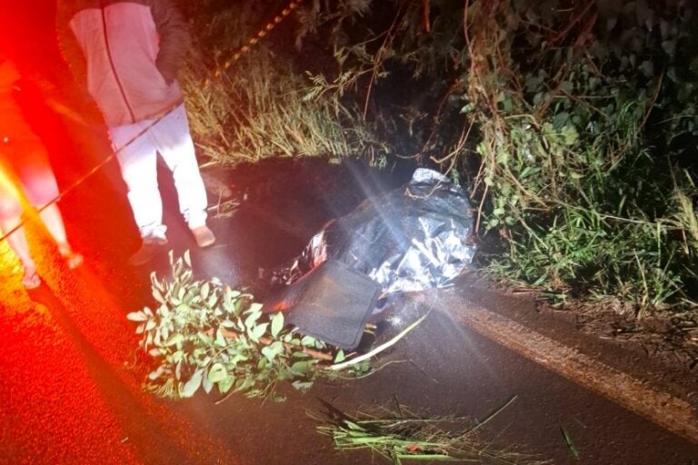 Vítima de colisão na PR-575.