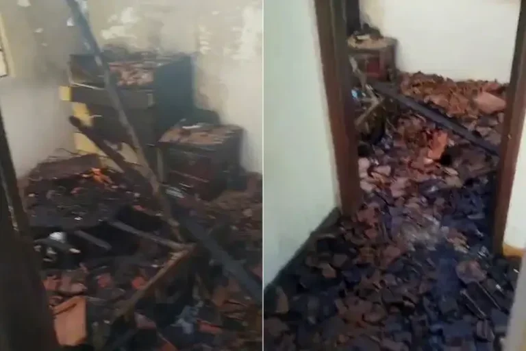 Mesmo após perder a casa em incêndio, pai trabalha e pede ajuda pelos filhos; vídeo