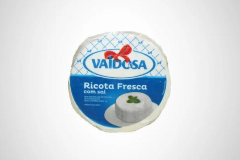 Ricota cremosa da marca Vaidosa.