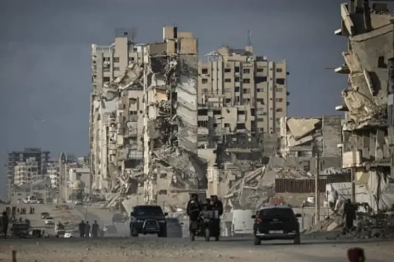 Cenário de destruição em Gaza.