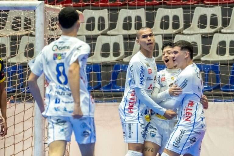 Equipe Sub-20 do Afsu em jogo contra o Santa Maria.
