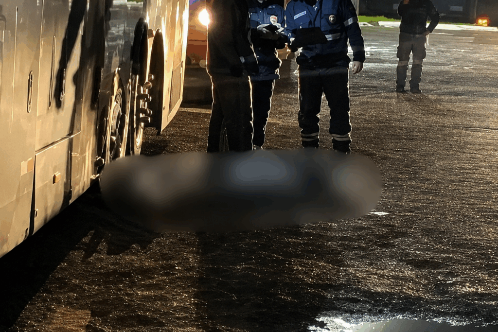 Borracheiro morre durante troca de pneu de ônibus na BR-277