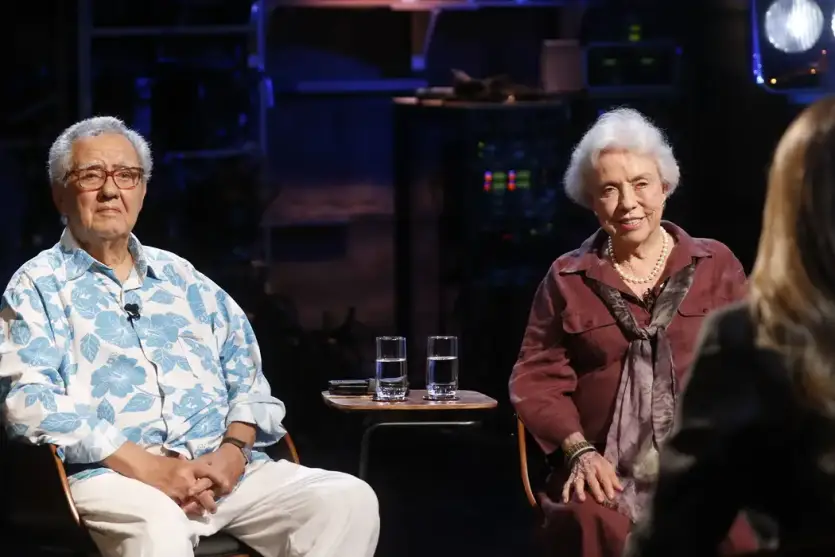 O cineasta Luiz Carlos Barreto e Lucy Barreto