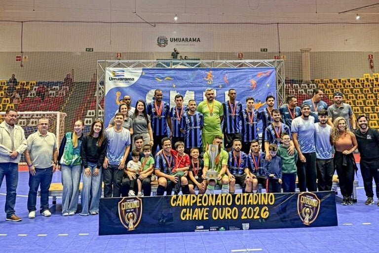 Citadino de Futsal 2026 premia os campeões das chaves prata e ouro em grande noite esportiva