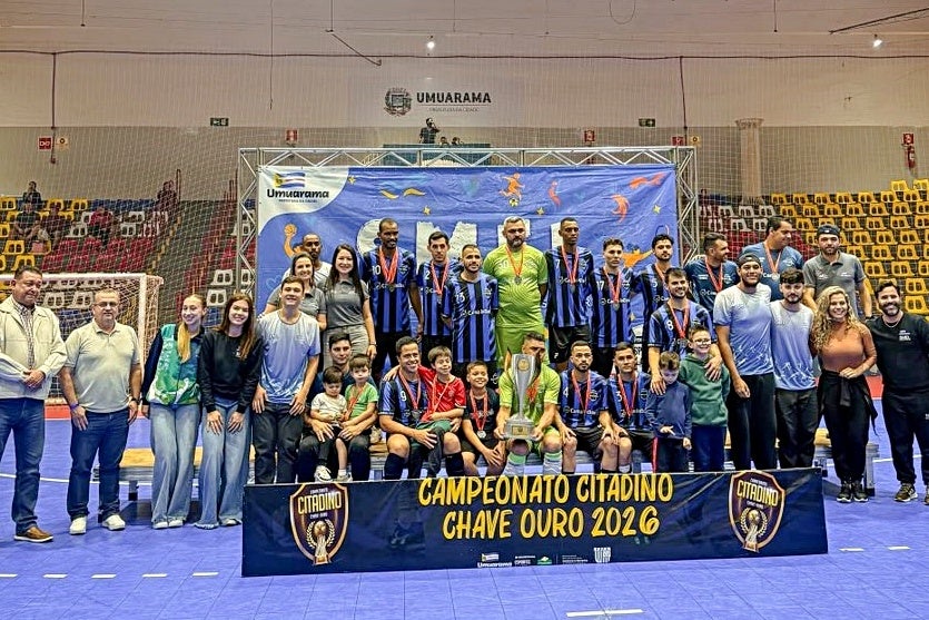 Citadino de Futsal 2026 premia os campeões das chaves prata e ouro em grande noite esportiva