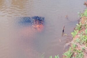 Cena de corpo encontrado em represa na região de Mariluz.