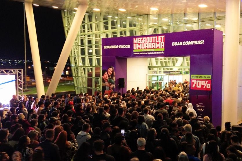 Mais de 100 expositores e descontos de até 70% marcam o Mega Outlet em Umuarama