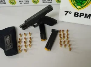 Homem é preso com pistola 9 mm durante abordagem na PR-323 em Cruzeiro do Oeste