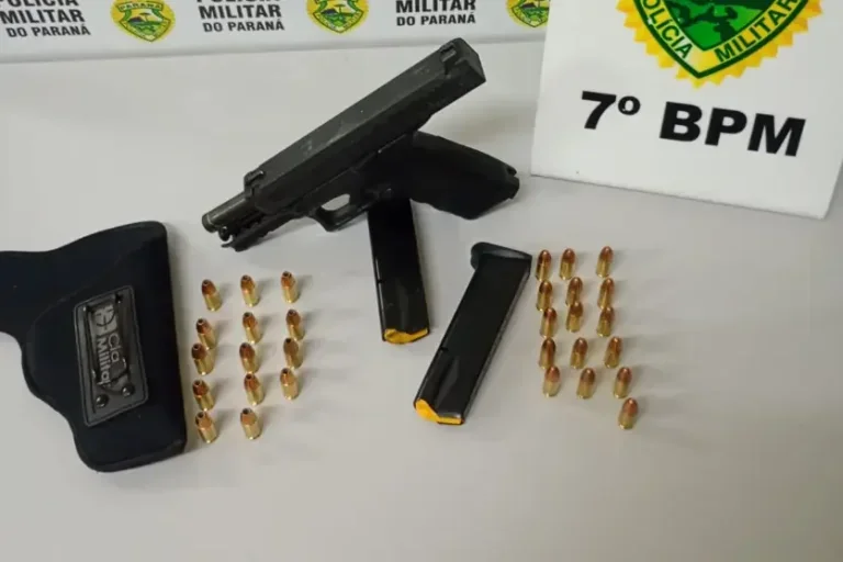 Homem é preso com pistola 9 mm durante abordagem na PR-323 em Cruzeiro do Oeste