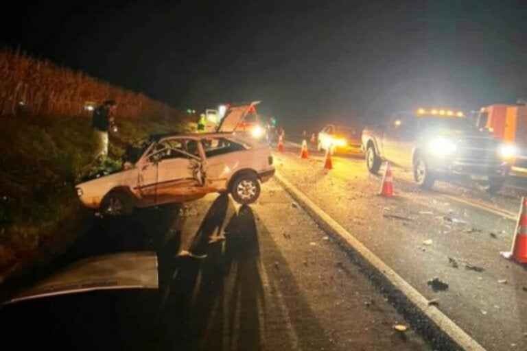 Cena de grave acidente na BR-369 na região de Goioerê.