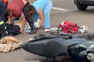 Vítima de grave acidente na PRC-272 em Iporã.