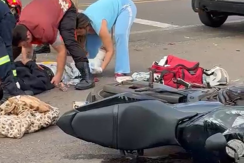 Vítima de grave acidente na PRC-272 em Iporã.
